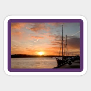 January sunrise on the River Blyth Sticker